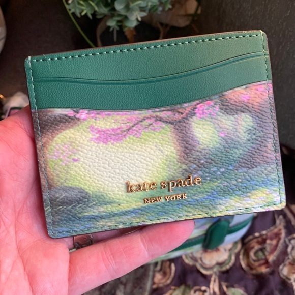 RARE!!Authentic KATE SPADE leather Bambi collection card holder - Picture 2 of 10